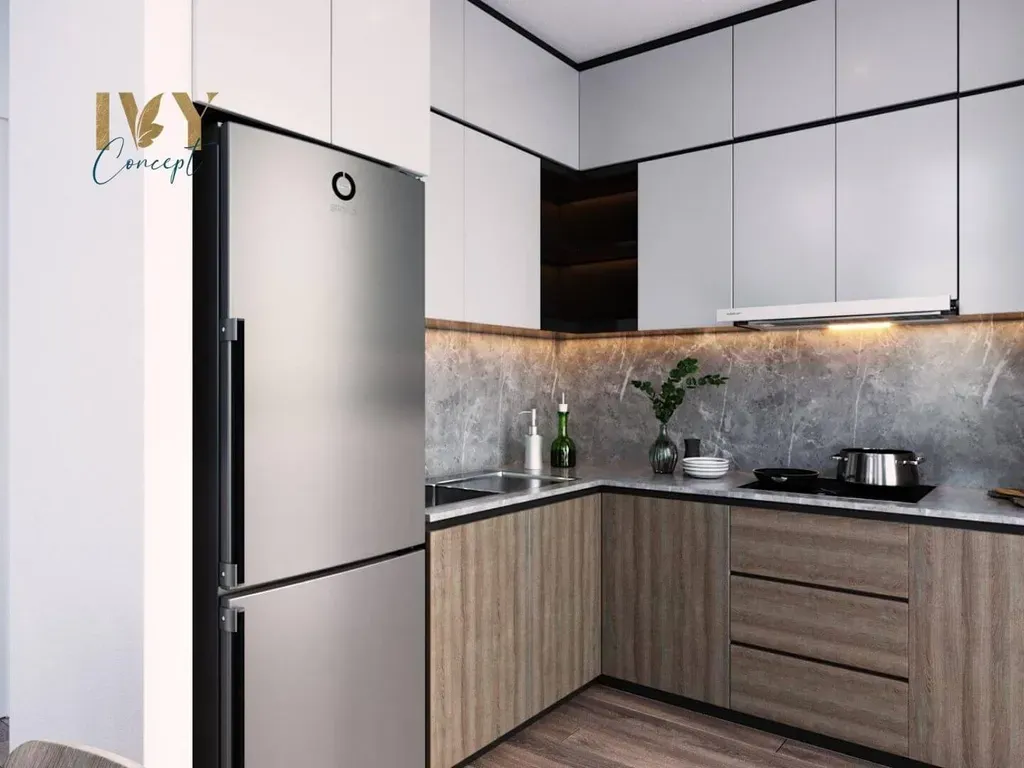 Phòng bếp - Căn hộ Ehome 1 Quận 9 - Phong cách Modern | Space T