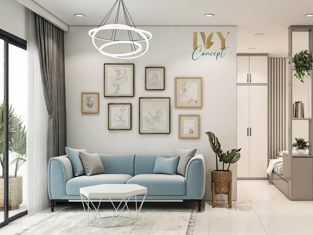 Phòng khách - Căn hộ Vinhomes Grand Park Quận 9 (Ms Hương) - Phong cách Modern | Space T