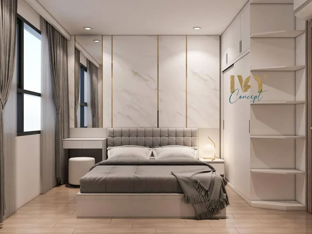 Phòng ngủ - Căn hộ Vinhomes Grand Park Quận 9 (Ms Hương) - Phong cách Modern | Space T