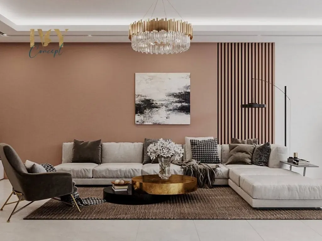 Phòng khách - Nhà phố Bến Lức Long An - Phong cách Modern | Space T
