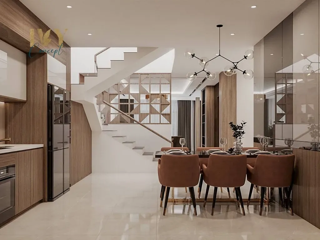 Phòng ăn - Nhà phố Bến Lức Long An - Phong cách Modern | Space T