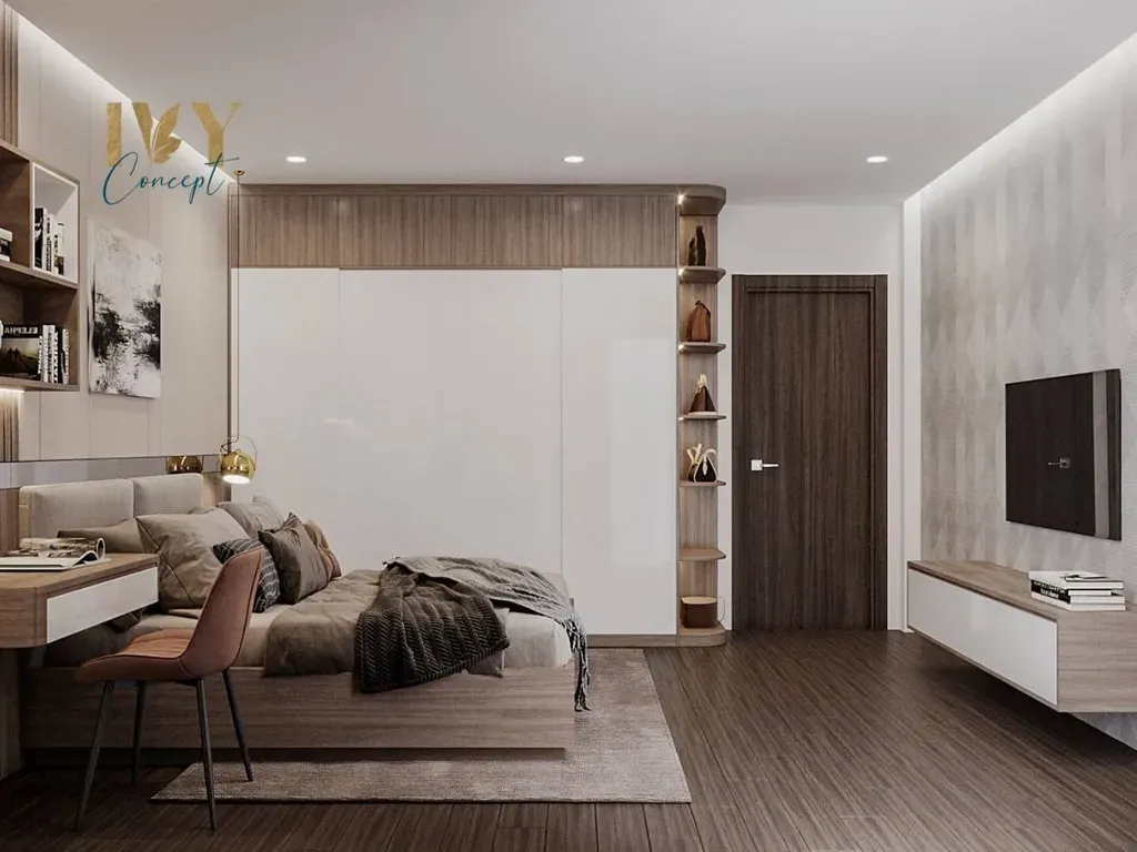 Phòng ngủ - Nhà phố Bến Lức Long An - Phong cách Modern | Space T