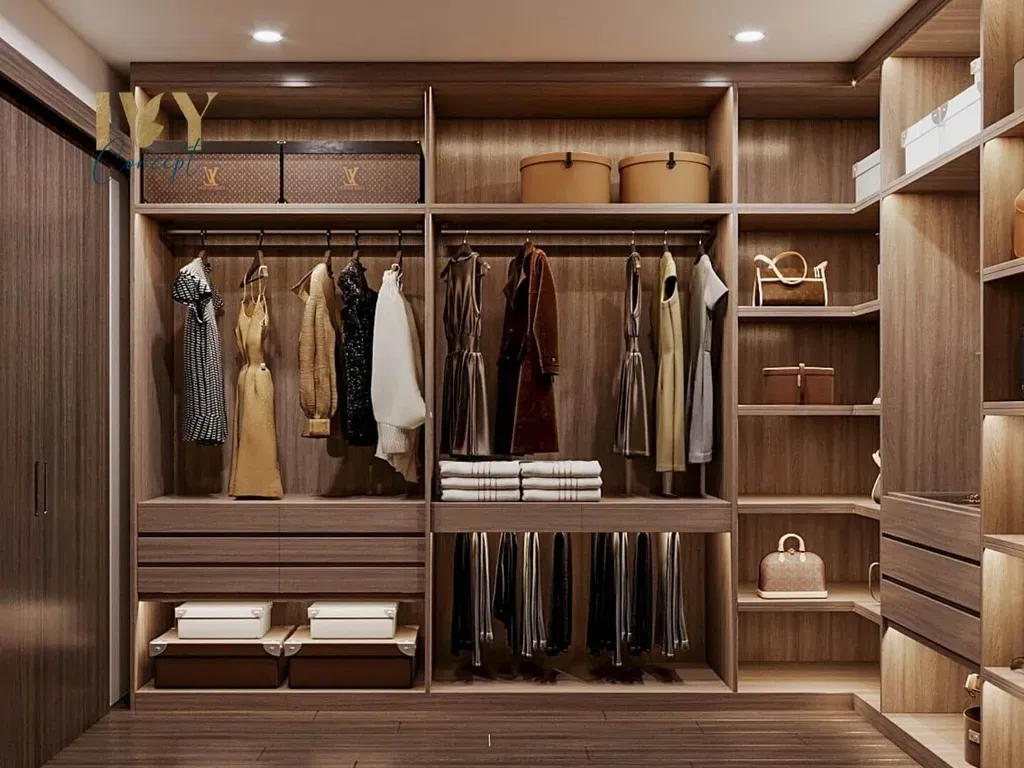 Phòng thay đồ - Nhà phố Bến Lức Long An - Phong cách Modern | Space T