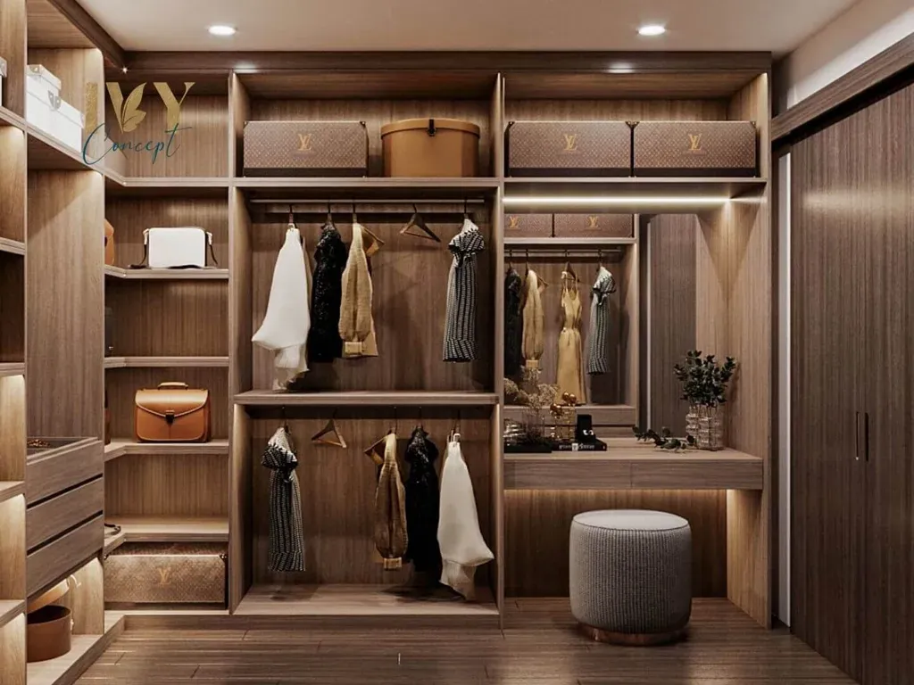 Phòng thay đồ - Nhà phố Bến Lức Long An - Phong cách Modern | Space T