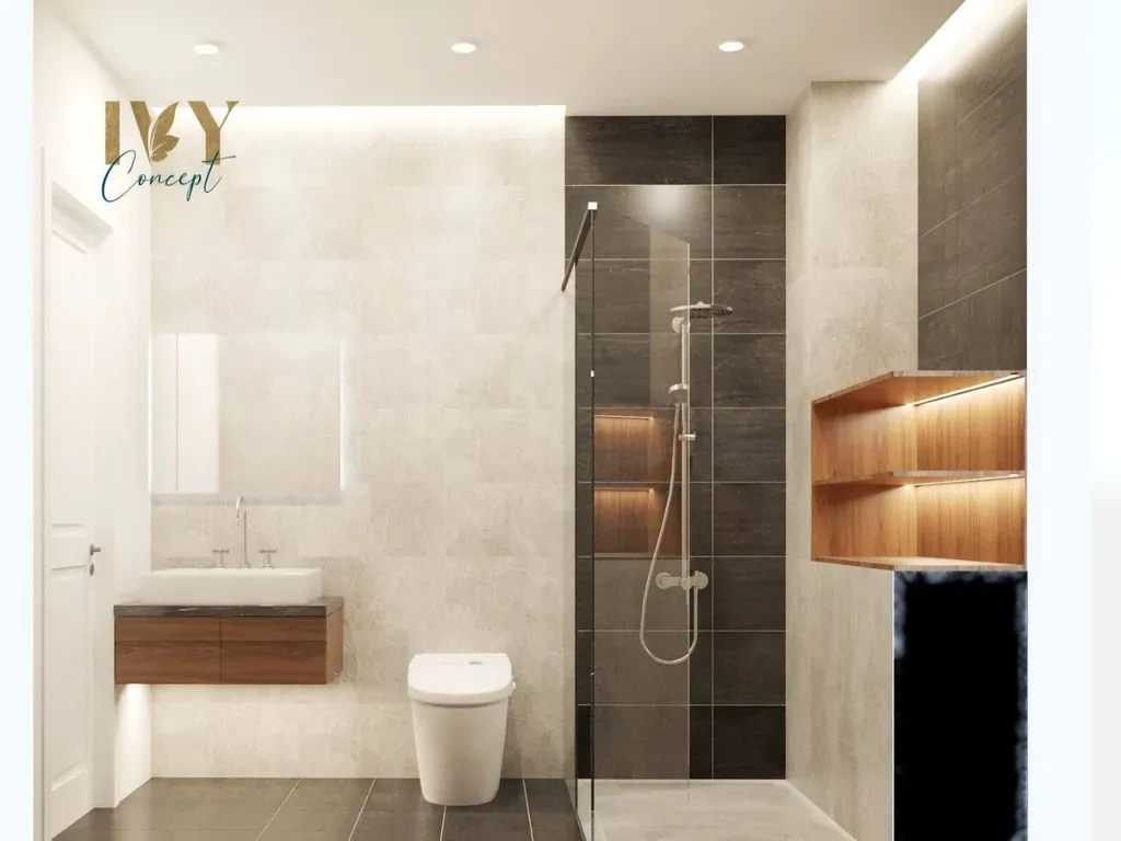 Phòng tắm - Nhà phố 3PN Dĩ An Bình Dương - Phong cách Modern | Space T