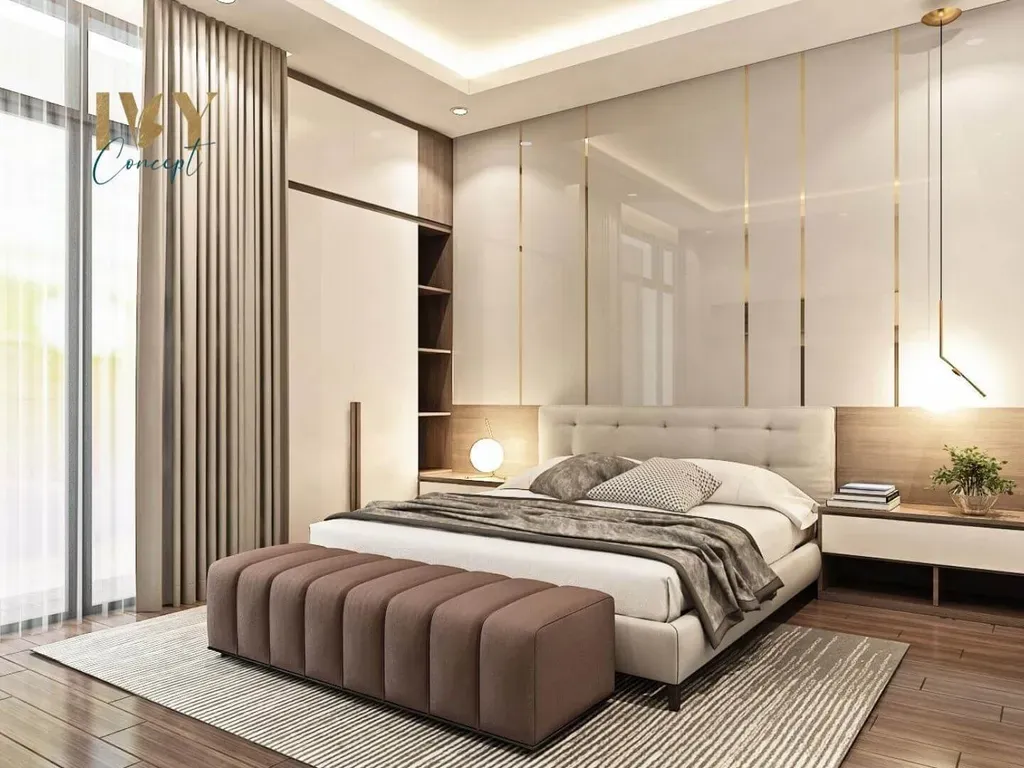 Phòng ngủ - Nhà phố Lê Quang Định Quận Phú Nhuận - Phong cách Modern | Space T