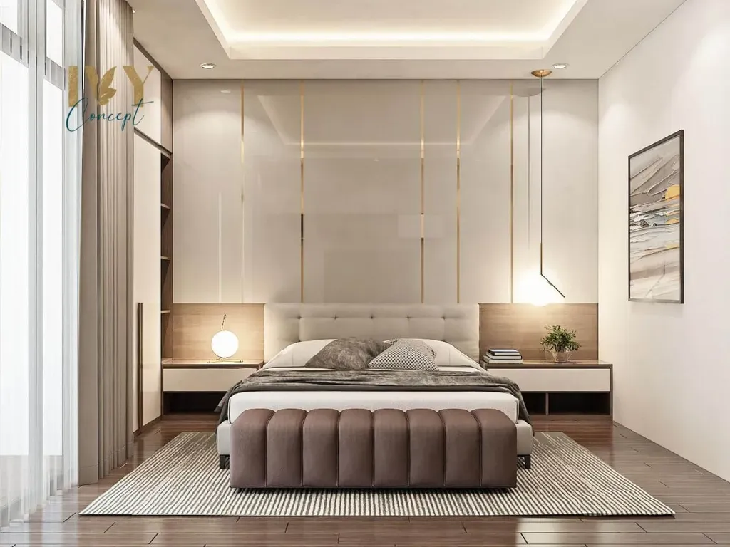 Phòng ngủ - Nhà phố Lê Quang Định Quận Phú Nhuận - Phong cách Modern | Space T