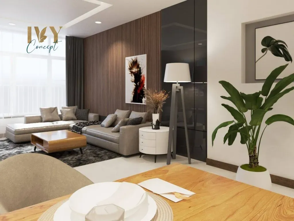 Phòng khách - Căn hộ Petro Landmark Quận 2 150m2 (Mr Việt) - Phong cách Modern | Space T