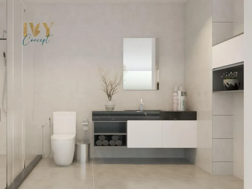 Phòng tắm - Căn hộ Petro Landmark Quận 2 150m2 (Mr Việt) - Phong cách Modern | Space T