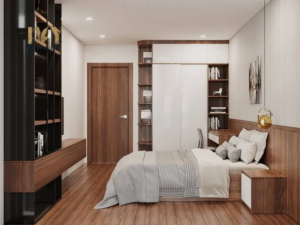 Phòng ngủ - Căn hộ Petro Landmark Quận 2 150m2 - Phong cách Modern | Space T