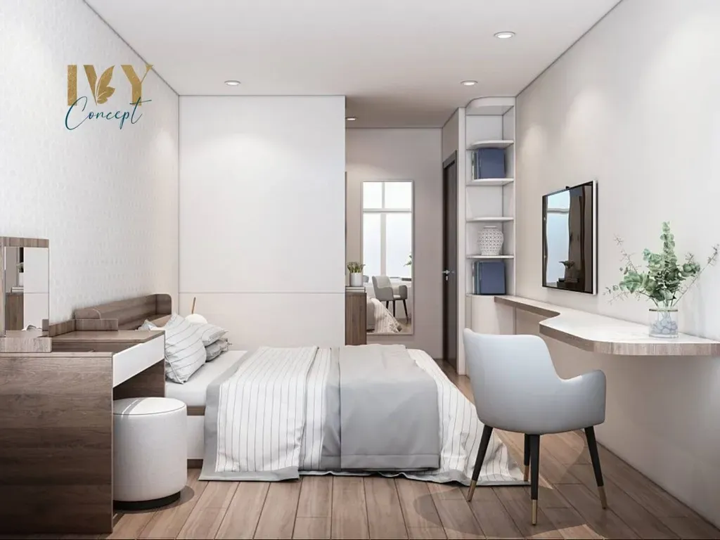 Phòng ngủ - Căn hộ Petro Landmark Quận 2 (Mr Thuận) - Phong cách Modern | Space T