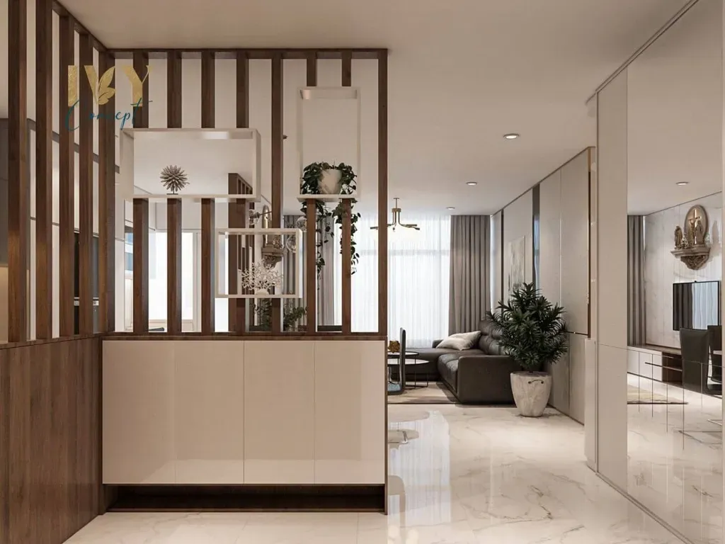 Lối vào - Căn hộ Petro Landmark Quận 2 (Mr Thuận) - Phong cách Modern | Space T