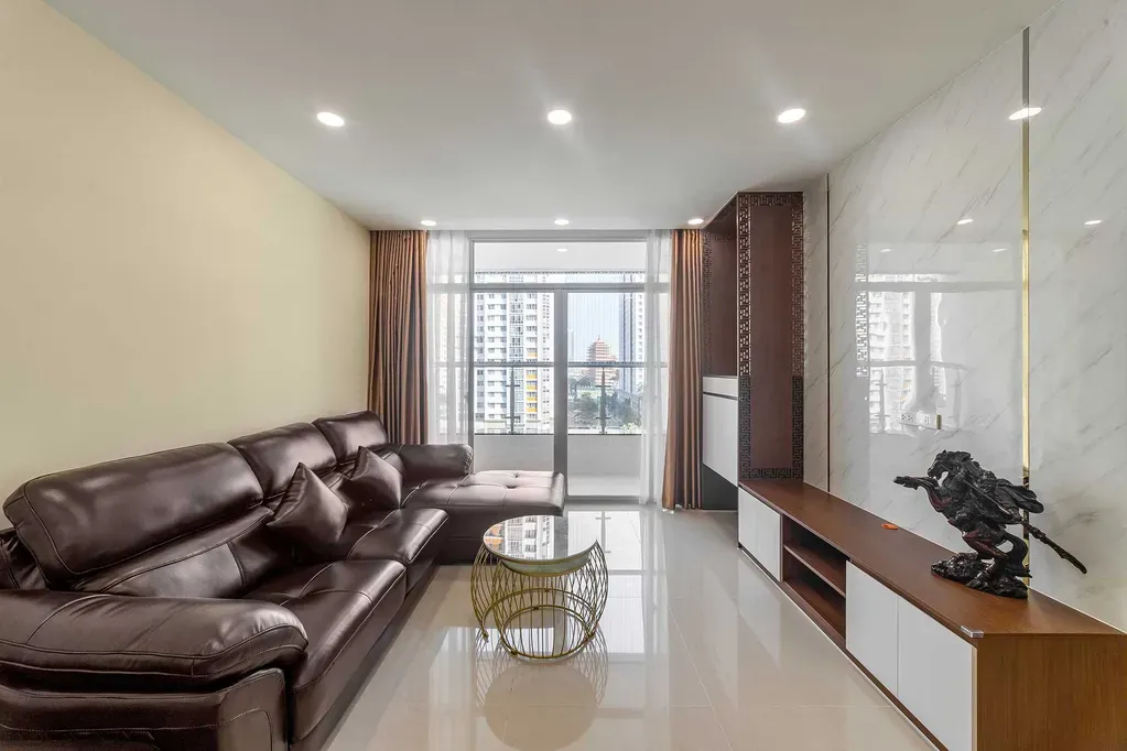 Phòng khách - Căn hộ Petro Landmark Quận 2 (Mr Đại) - Phong cách Modern | Space T
