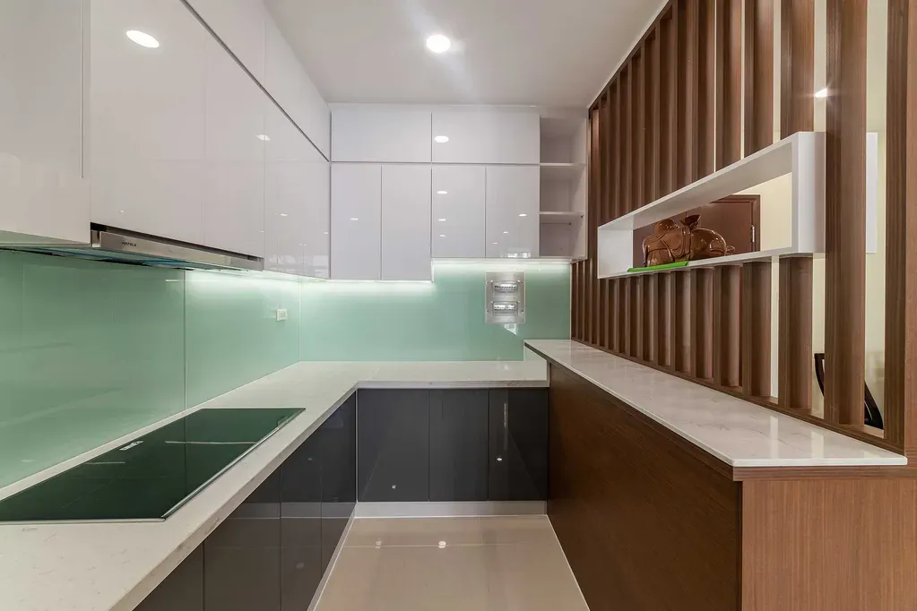 Phòng bếp - Căn hộ Petro Landmark Quận 2 (Mr Đại) - Phong cách Modern | Space T