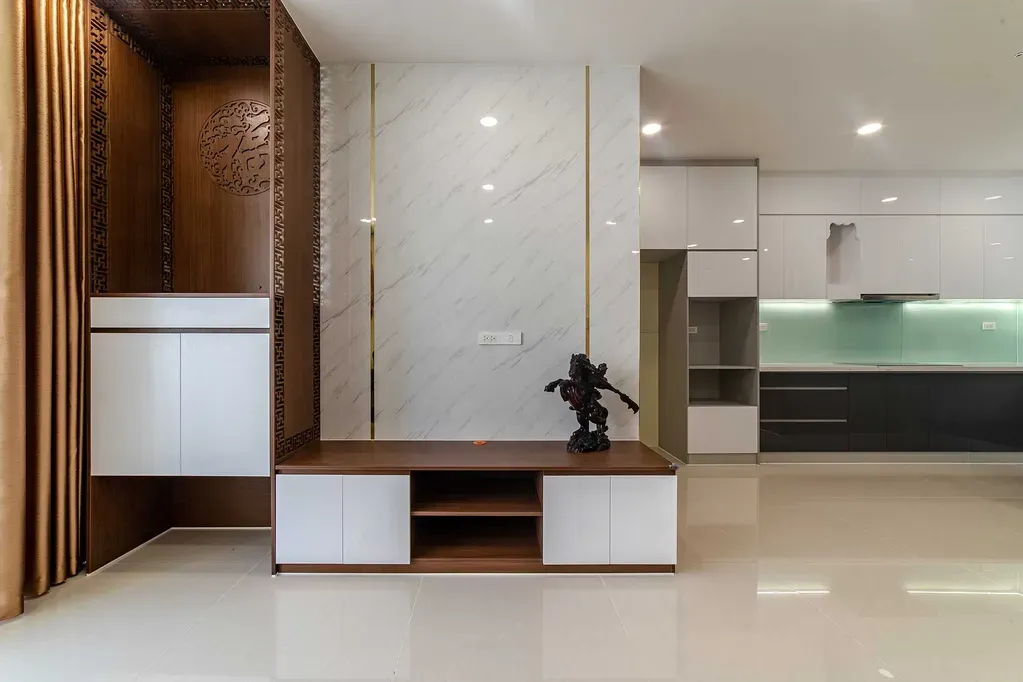 Phòng khách - Căn hộ Petro Landmark Quận 2 (Mr Đại) - Phong cách Modern | Space T
