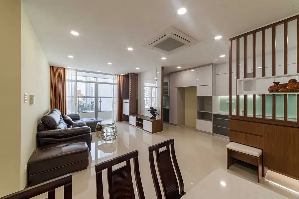 Phòng khách - Căn hộ Petro Landmark Quận 2 (Mr Đại) - Phong cách Modern | Space T