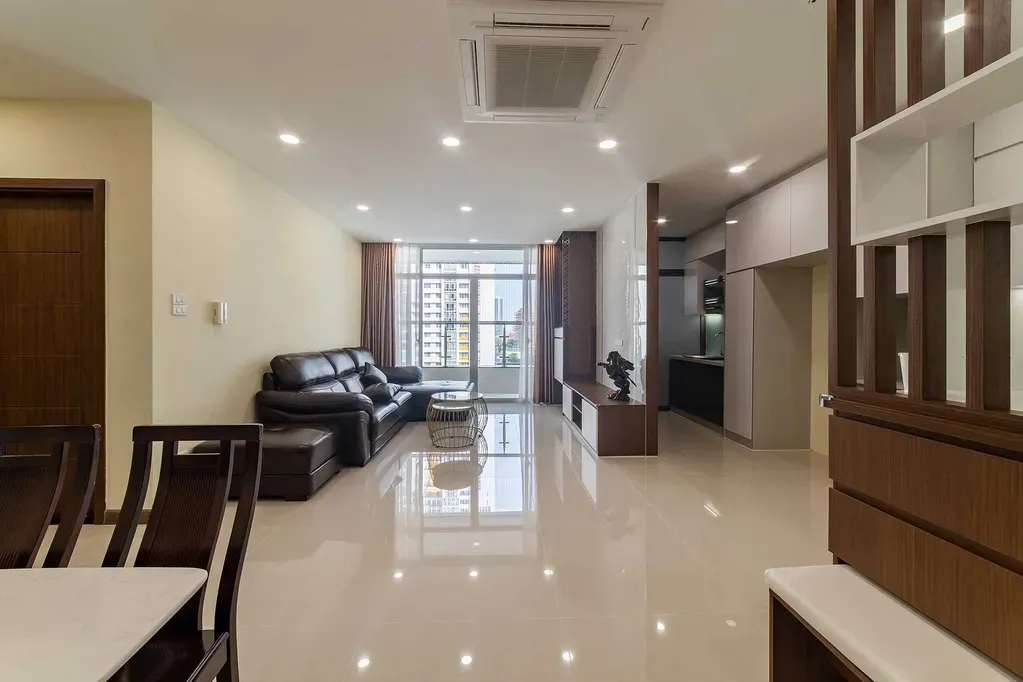 Phòng khách - Căn hộ Petro Landmark Quận 2 (Mr Đại) - Phong cách Modern | Space T