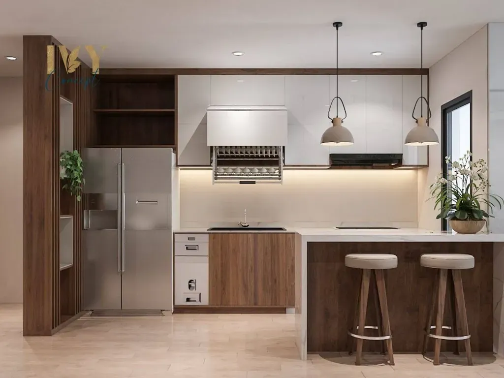 Phòng bếp - Căn hộ Emerald (Celadon City Tân Phú) - Phong cách Modern | Space T