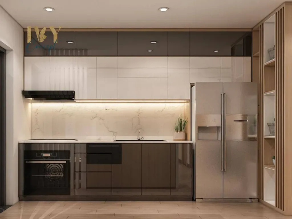 Phòng bếp - Căn hộ Emerald Celadon City Tân Phú 84m2 - Phong cách Modern | Space T