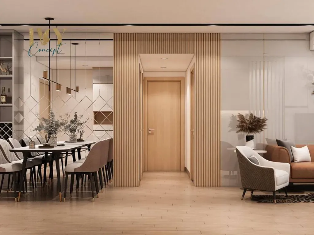 Phòng ăn - Căn hộ Emerald Celadon City Tân Phú 84m2 - Phong cách Modern | Space T