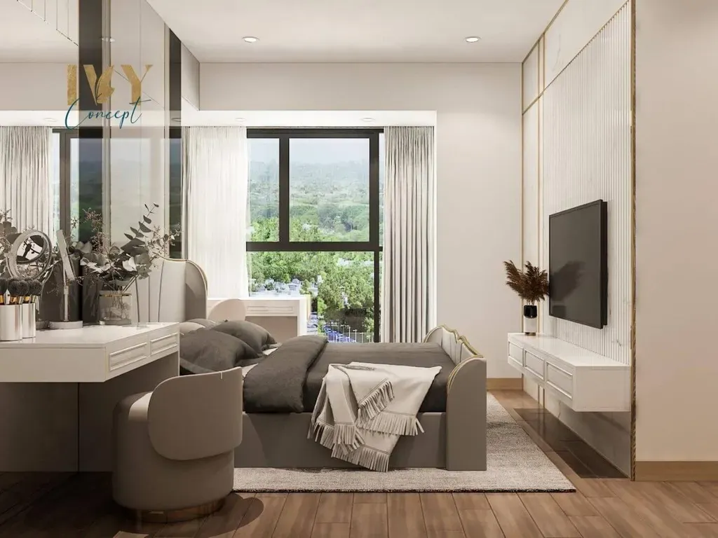 Phòng ngủ - Căn hộ Emerald Celadon City Tân Phú 84m2 - Phong cách Modern | Space T