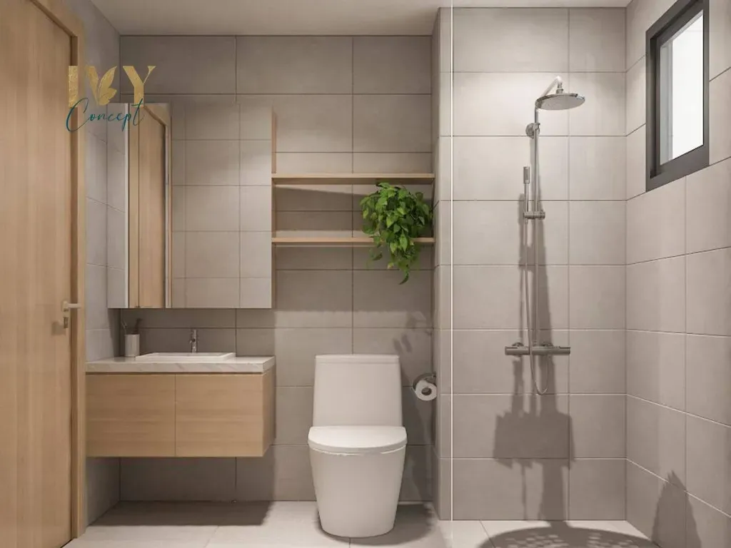 Phòng tắm - Căn hộ Emerald Celadon City Tân Phú 84m2 - Phong cách Modern | Space T