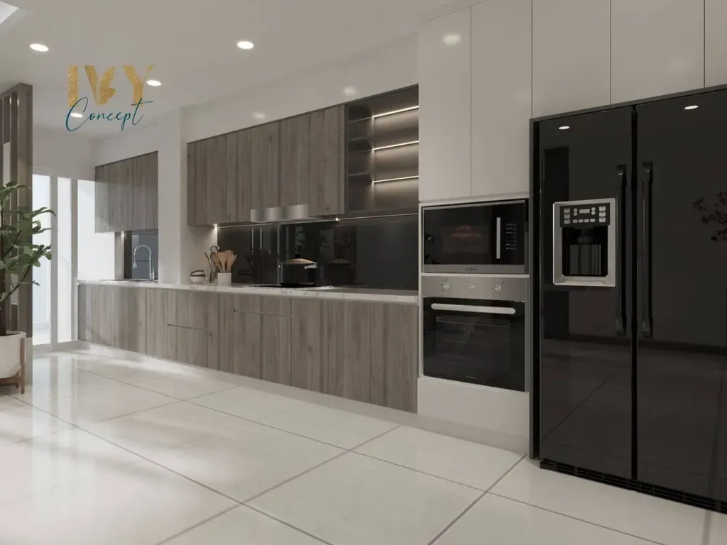 Phòng bếp - Căn hộ Petro Landmark Quận 2 Block A - Phong cách Modern | Space T