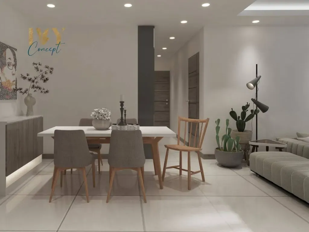 Phòng ăn - Căn hộ Petro Landmark Quận 2 Block A - Phong cách Modern | Space T