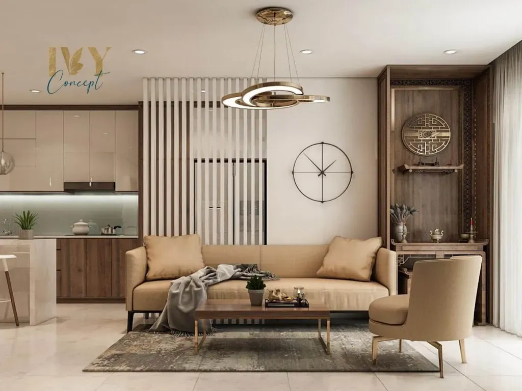 Phòng khách - Căn hộ Petro Landmark Quận 2 Block B - Phong cách Modern | Space T