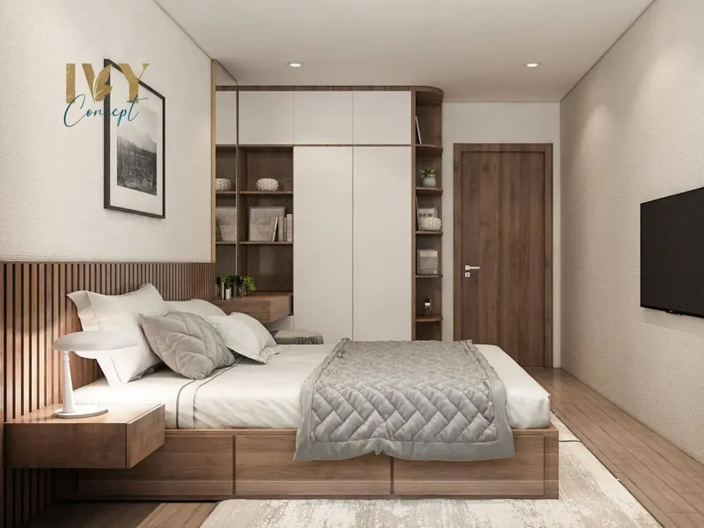 Phòng ngủ - Căn hộ Petro Landmark Quận 2 Block B - Phong cách Modern | Space T