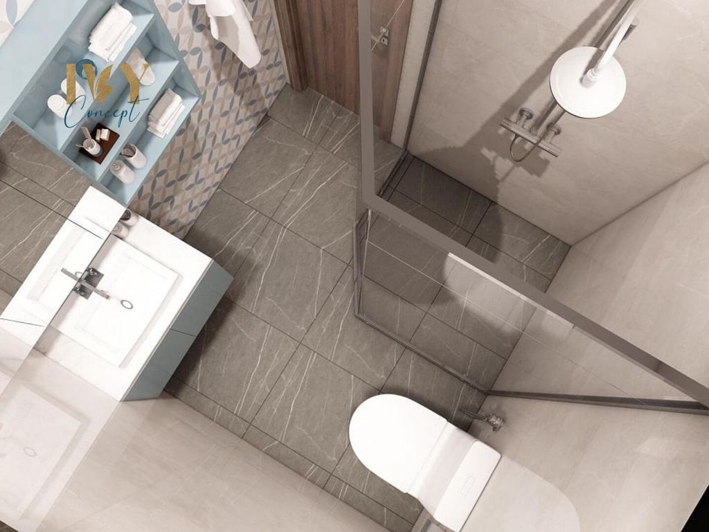Phòng tắm - Căn hộ Petro Landmark Quận 2 Block B - Phong cách Modern  | Space T