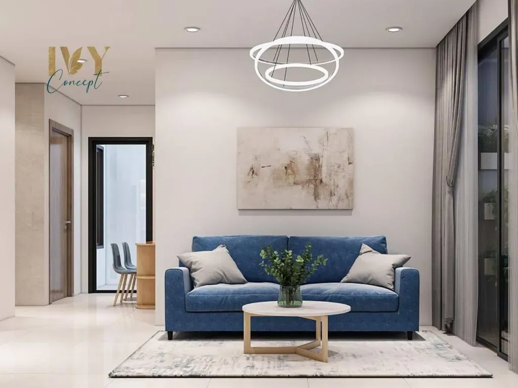 Phòng khách - Căn hộ Vinhomes Grand Park Quận 9 (Ms Nụ) - Phong cách Modern | Space T