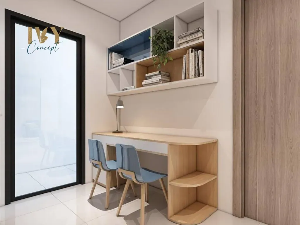 Phòng làm việc - Căn hộ Vinhomes Grand Park Quận 9 (Ms Nụ) - Phong cách Modern | Space T