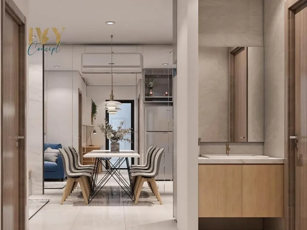Phòng ăn - Căn hộ Vinhomes Grand Park Quận 9 (Ms Nụ) - Phong cách Modern | Space T