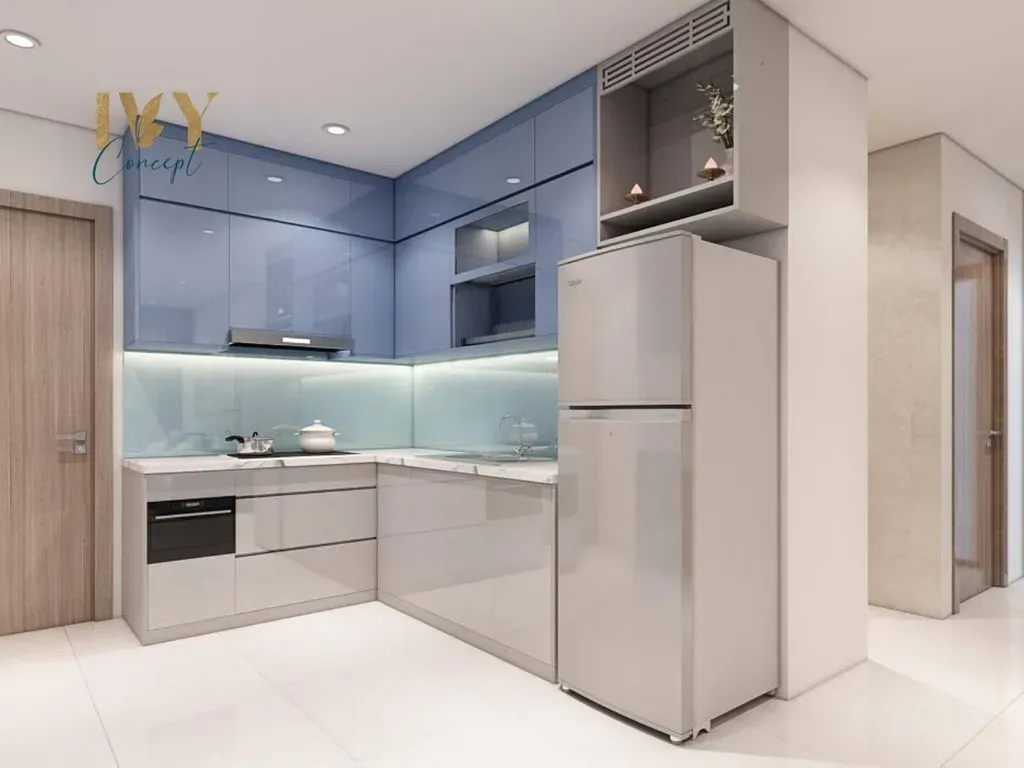 Phòng bếp - Căn hộ Vinhomes Grand Park Quận 9 (Ms Nụ) - Phong cách Modern | Space T