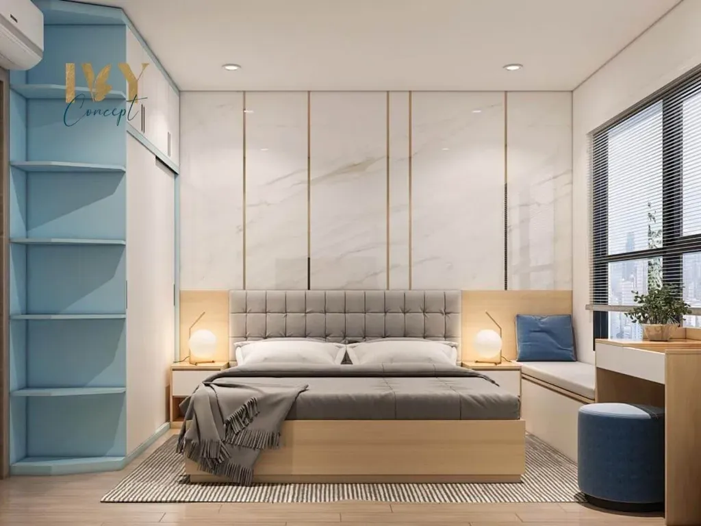 Phòng ngủ - Căn hộ Vinhomes Grand Park Quận 9 (Ms Nụ) - Phong cách Modern | Space T