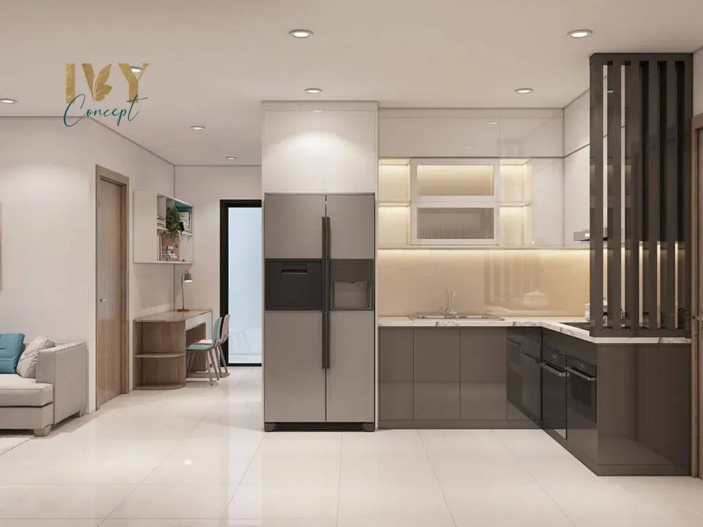 Phòng bếp - Căn hộ Vinhomes Grand Park Quận 9 (Ms Hân) - Phong cách Modern | Space T