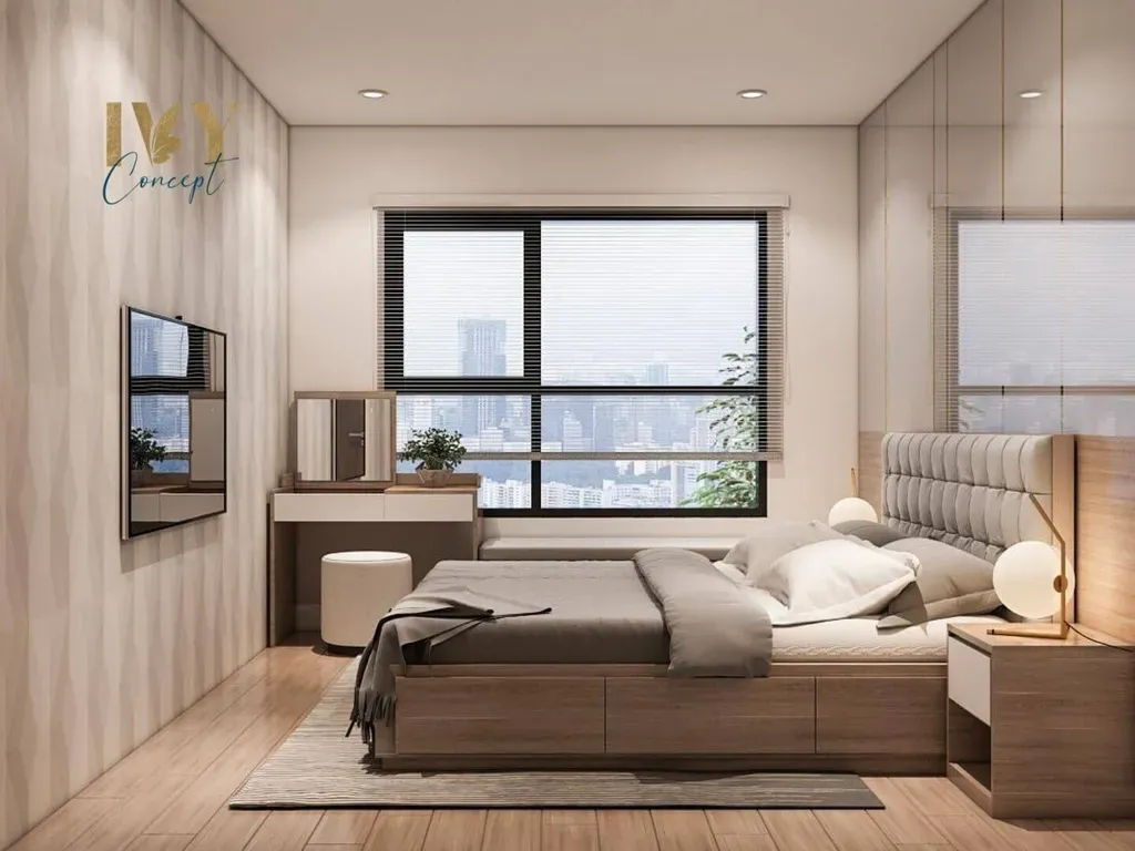 Phòng ngủ - Căn hộ Vinhomes Grand Park Quận 9 (Ms Hân) - Phong cách Modern | Space T