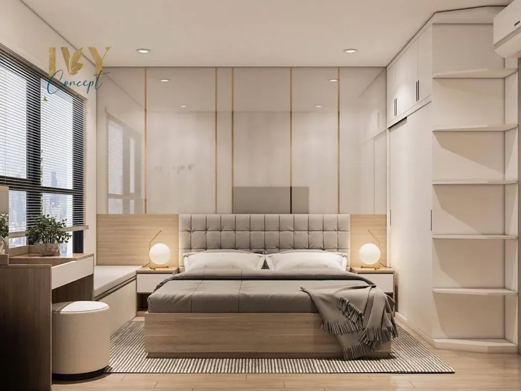 Phòng ngủ - Căn hộ Vinhomes Grand Park Quận 9 (Ms Hân) - Phong cách Modern | Space T