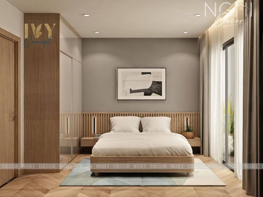 Phòng ngủ - Căn hộ Emerald Celadon City Tân Phú (Mr Long) - Phong cách Modern  | Space T