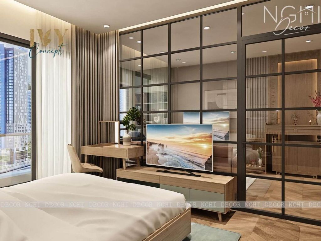 Phòng ngủ - Căn hộ Emerald Celadon City Tân Phú (Mr Long) - Phong cách Modern  | Space T
