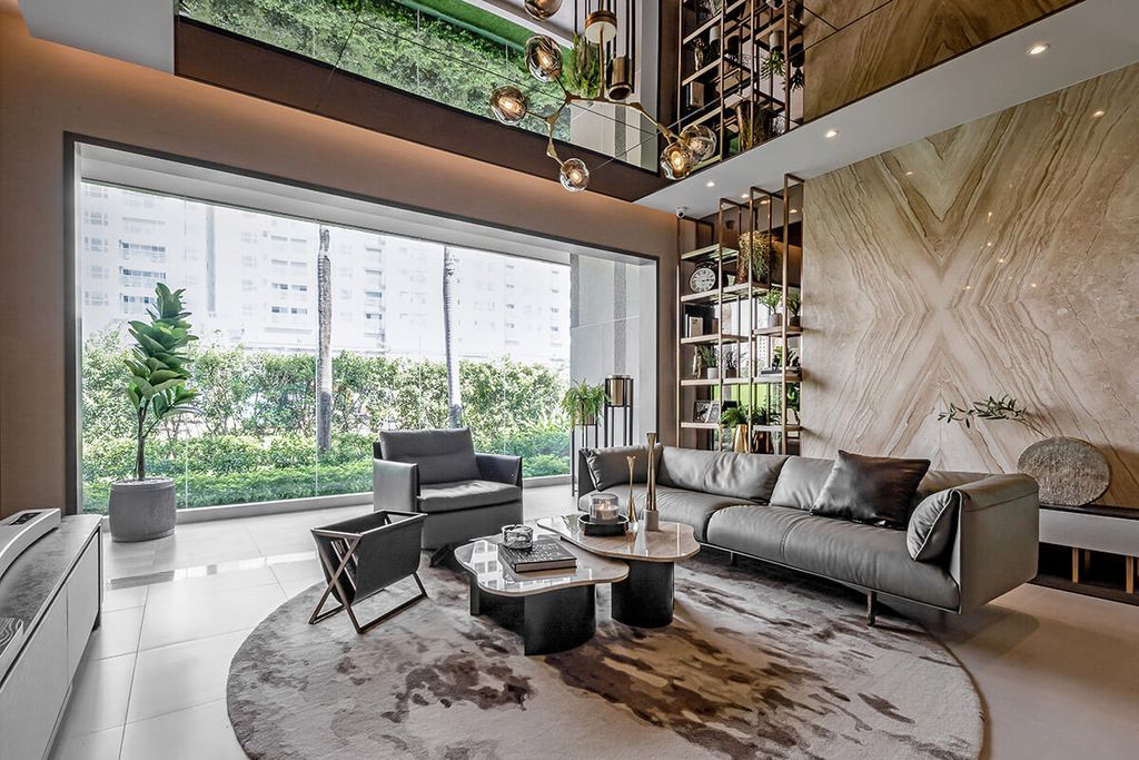 Phòng khách - Căn hộ An Gia Westgate Bình Chánh 89m2 - Phong cách Modern  | Space T