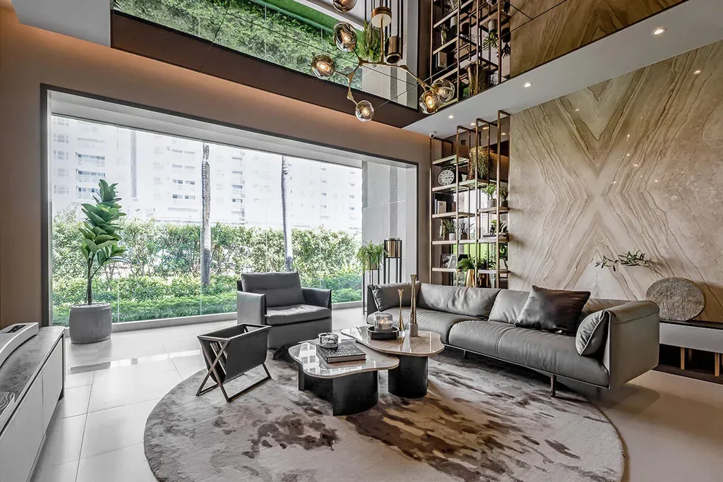 Phòng khách - Căn hộ An Gia Westgate Bình Chánh 89m2 - Phong cách Modern | Space T