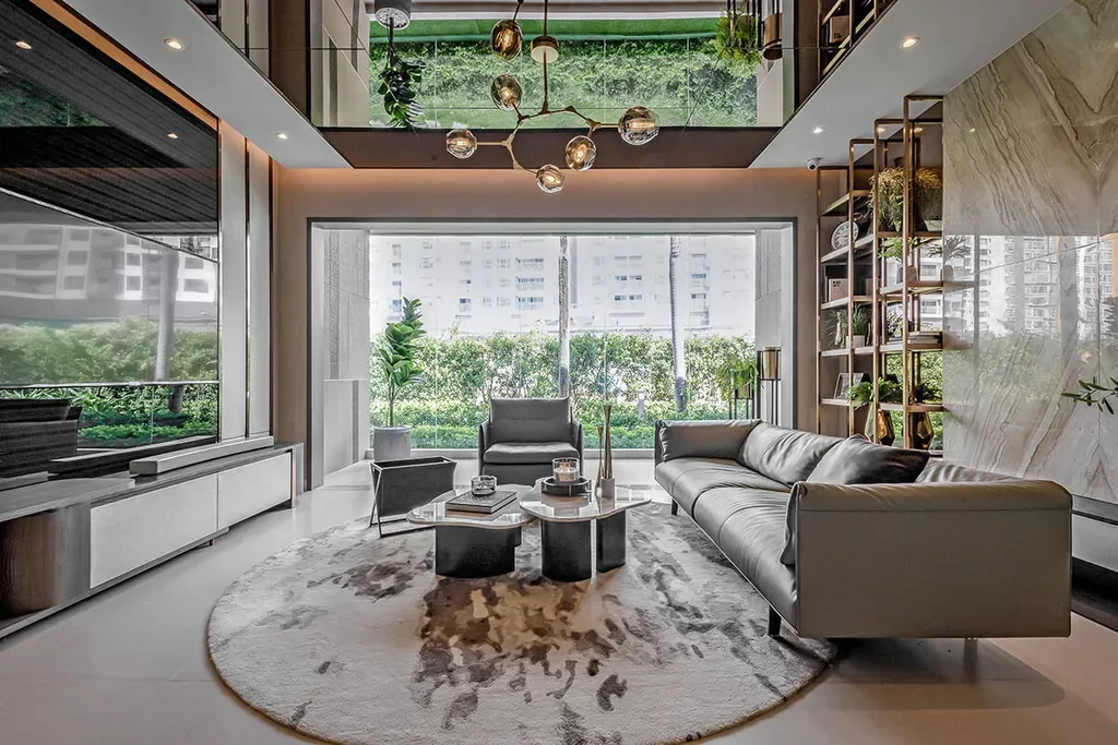 Phòng khách - Căn hộ An Gia Westgate Bình Chánh 89m2 - Phong cách Modern | Space T