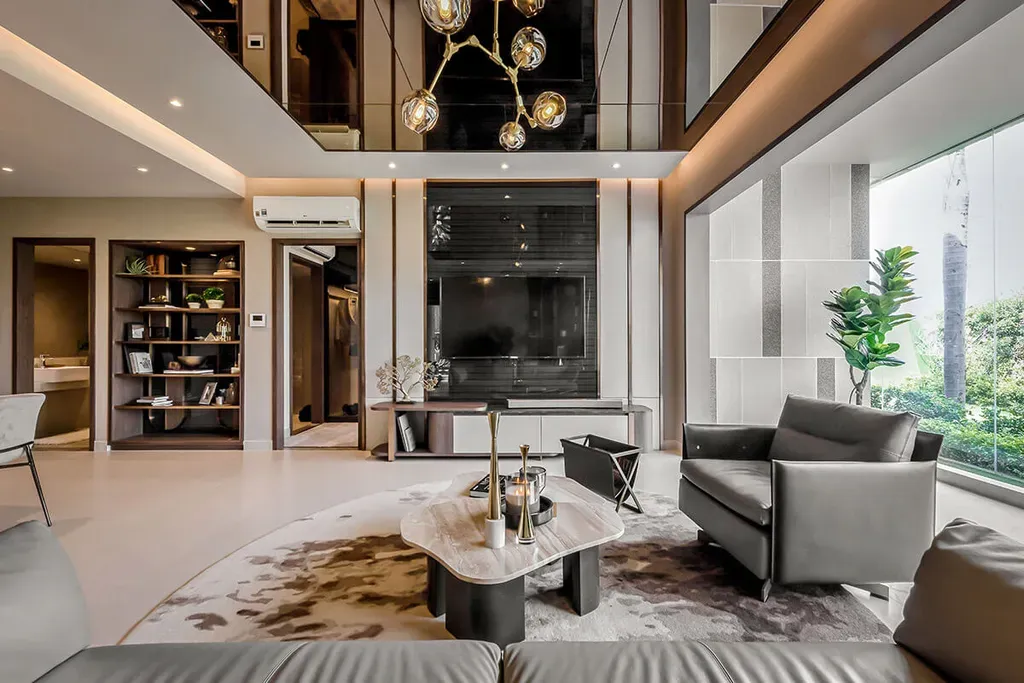 Phòng khách - Căn hộ An Gia Westgate Bình Chánh 89m2 - Phong cách Modern | Space T