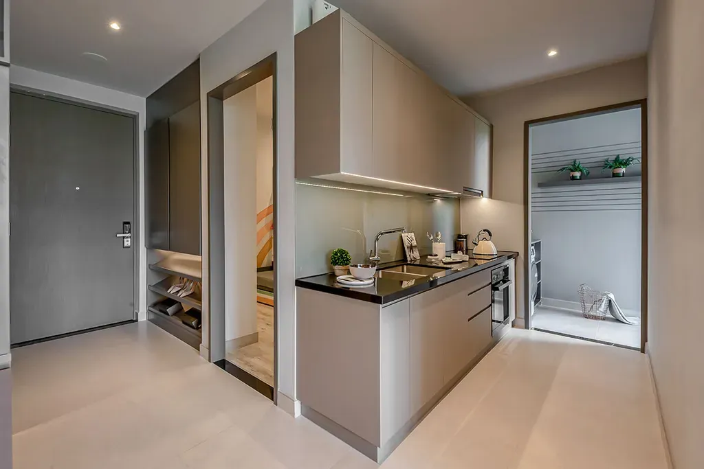 Phòng bếp - Căn hộ An Gia Westgate Bình Chánh 63m2 - Phong cách Modern | Space T