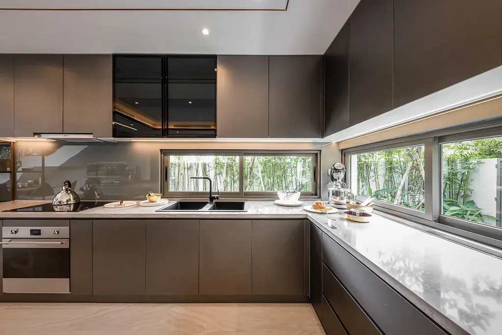 Phòng bếp - The Standard Showflat Villa 2 Bình Dương - Phong cách Modern | Space T