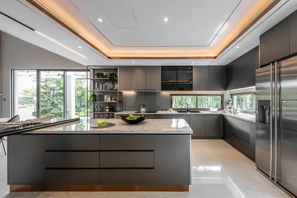 Phòng bếp - The Standard Showflat Villa 2 Bình Dương - Phong cách Modern | Space T