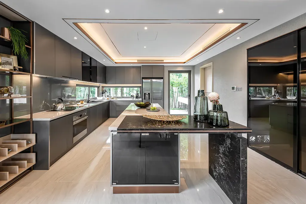 Phòng bếp - The Standard Showflat Villa 2 Bình Dương - Phong cách Modern | Space T