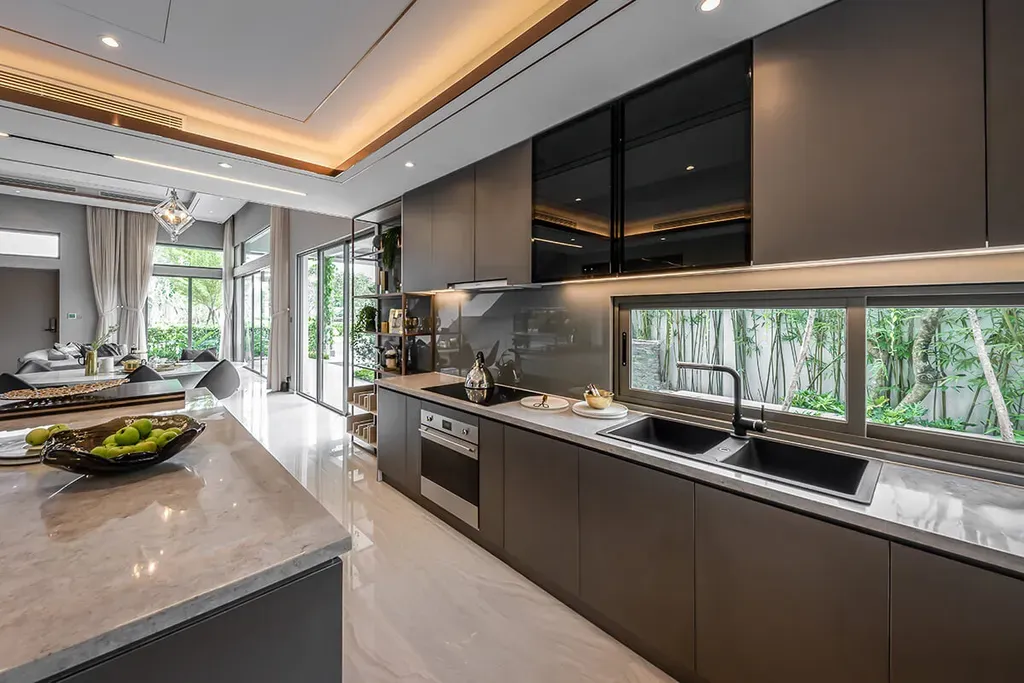 Phòng bếp - The Standard Showflat Villa 2 Bình Dương - Phong cách Modern | Space T